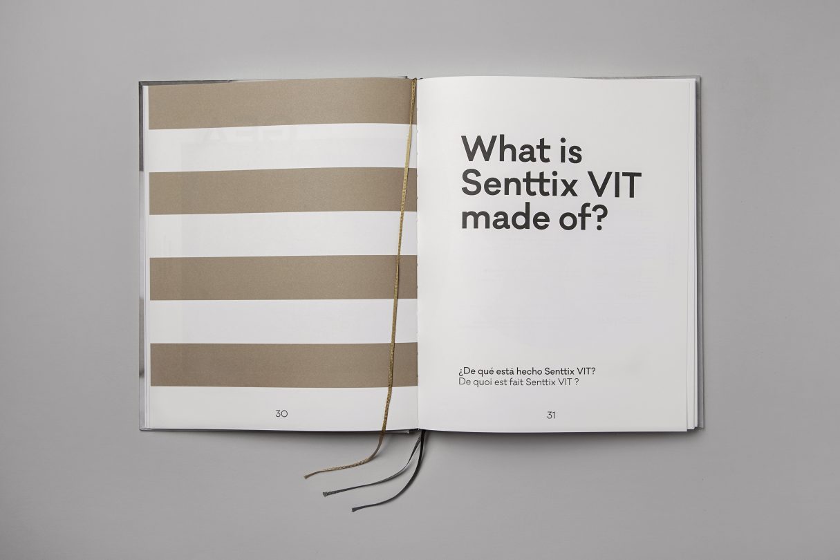 Doble página del catálogo Senttix
